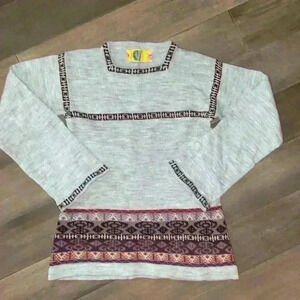 Vintage 1970’s Beewear Sportswear square neck sweater